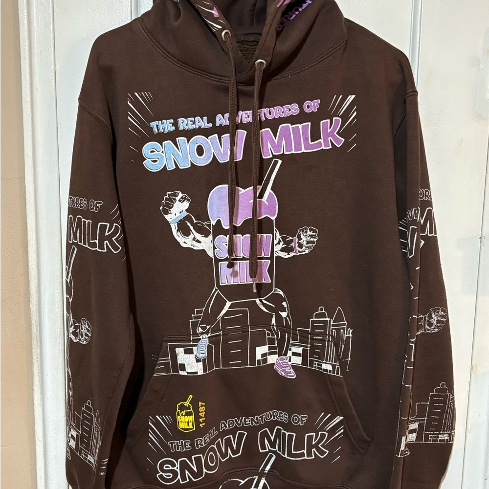 SNOW MILK HOODIE NUMBER 11487 men’s Graphic Hoodie.